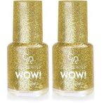 Golden Rose Wow Nail Color Oje Glitter No: 202 2li paket