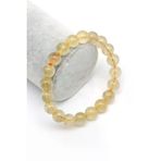 Golden Rutil Kuvars Doğal Taş Bileklik 10 Mm Küre Kesim