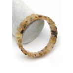 Golden Rutil Kuvars Doğal Taş Bileklik 8 X 13 Mm Özel Kesim