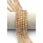 Golden Rutil Kuvars Doğal Taş Dizi 6 Mm Küre Kesim