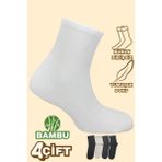 Golden Socks 4 Çift Bambu Erkek Kısa Konç Çorap, Dikişsiz Burun, Yumuşak Doku - Çok Renkli - 41 - 45