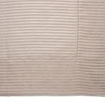Golden Table Linen Bej Ekru Çizgili Keten Masa Örtüsü 180 * 280
