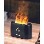 Golden Tech Ultrasonik Hava Nemlendirici Simülasyon 3D Alev Işığı Nemlendirici - Buhar Makinesi 230ML - Siyah