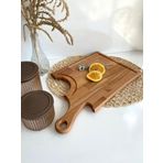 GOLDENWOODEN Balta Doğal Ahşap Sunum Tabağı Ahşap Sunumluk(KAYIN/GÜRGEN)(BOY:45CM EN:27CM) AHŞAP Boy:45cm En:27cm(KAYIN/GÜRGEN AĞACI)