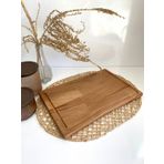 GOLDENWOODEN Doğal Ahşap Sunum Tabağı Iç Bükey Ahşap Sunumluk(KAYIN/GÜRGEN)(BOY:40CM EN:30CM) AHŞAP Boy:40cm En:30cm(KAYIN/GÜRGEN AĞACI)