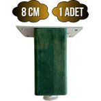GOLDENWOODEN Kale Ayarlı Ahşap Ayak Mobilya Masa ve Dolap Ayağı(Yeşil)(Kayın/gürgen Ağacı) - 8cm - 1 ADET