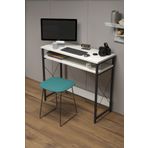 Goldfalez Çalışma Masası Bilgisayar Laptop Ofis Masası Okul Ev Beyaz