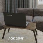 GOLDFALEZ Laptop Sehpa Çalışma Kahvaltı Masası Ceviz - Y: 21 cm D: 35 cm G: 60 cm