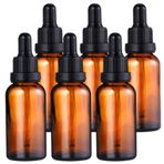 GOLDGE-Goldge 6x30ml pipet şişesi, damlalık kahverengi damlalıklı şişeler parfüm yağları uçucu yağlar sıvı boyalar parfüm yağı örneği