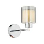 Goldie Krom Kaplama Duvar Lambası Yatak Odası-yatak Başı-banyo İçin Modern Apliklik