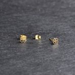 Goldkupe 14 Ayar Minik Yonca Altın Küpe