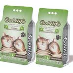 Goldlife 10 lt x 2 Adet Aktif Karbon Sandal Ağacı Kokulu Kedi Kumu