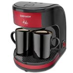 Goldmaster Bi Kahve Kırmızı Çift Kupalı Filtre Kahve Makinesi