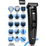 GOLDMASTER Civan 15in1 Kablolu Kablosuz Li-ion Bataryalı Adaptörlü Hızlı Şarjlı Full Erkek Bakım Seti Kiti