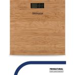 Goldmaster Dijital Bambu Banyo Baskülü PN-3211 Geniş Ekran ve Hassas Ölçüm Özellikleriyle - Kahverengi