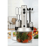 Goldmaster Elenamax Silver 1000 Watt Hız Ayarlı %100 Bakır Motor 5 In 1 Mutfak Robotu Multi Blender Seti