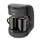 Goldmaster Keyf-İ Siyah Kahve Yıkanabilir ve Temizlenebilir Filtreli Çift Kupalı Filtre Kahve Makinesi
