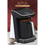 GoldMaster Kıvam ECO Beyaz Silver Geniş Hazneli Akıllı Yerleştirme Patentli Türk Kahve Makinesi GM-8380EB