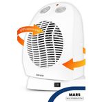 GOLDMASTER Mars Dönebilen 120 Derece Sağ Sol Hareketli Isı Ayarlı Devrilme Emniyetli Fanlı Isıtıcı Beyaz