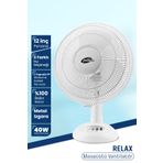 Goldmaster Relax 40 Watt 12 inch Bakır Motorlu 3 Farklı Hız Ayarlı Masaüstü Vantilatör