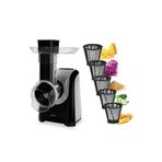 GoldMaster Rendy GM-7258 5İN1 Paslanmaz Çelik Sıçratma Önleyicili Dilimleme ve Doğrayıcı Elektrikli Rende