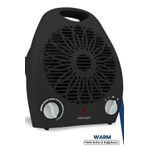 Goldmaster Warm Siyah 2000 Watt Isıya Dayanıklı Devrilme Emniyetli Isıtıcı Fan