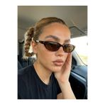 Goldmine Bella Vintage Cat Eye Güneş Gözlüğü Kahverengi