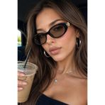 Goldmine Kadın Tivory Güneş Gözlüğü UV400 Siyah Nude