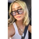 Goldmine Unisex Glamour Siyah Mavi Güneş Gözlüğü