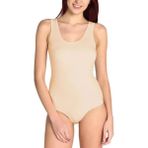 GOLDOREMİ Yıldız 2059 Kadın Kalın Askılı Çıtçıtlı Body - XL - Ten