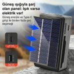 Goldorion Kampçı Dostu Güneş Enerjili Pil Şarj Aleti ve Taşınabilir Güç Kaynağı - Tuşlu Telefonlar Için Ideal Şarj Çözümü - 1 Adet