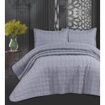Goldroom Home Goldroom Alyans Çift Kişilik Yatak Örtüsü - 240 x 250 cm - Gri