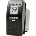 Goldsea Marin Anahtar İç Işık (Interior Light) Swion Carling Switch Beyaz 12-24V Kırmızı Işık - İç Işık (Switch İnterior Light)
