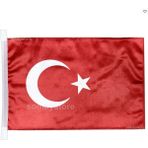Goldsea Marine Tekne Türk Bayrağı Çift Katlı Saten 30x45cm