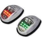 Goldsea Tekne SL10 Iskele Sancak Feneri Takım Kromaj 12V LED 60 X 100mm Sealux - Kromaj Gövde