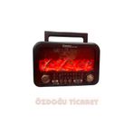GoldSilver Gold Silver Güneş Enerjili Şömineli Nostaljik Radyo GS-1300G