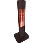 Goldsun Aqua Mobil 700 Watt GSA07VP Isısı Ayarlanabilir Elektrikli İnfrared Isıtıcı-Siyah