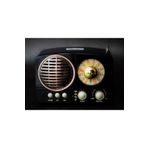 Goldtec İthalatçı Garantili Meier M-161 Bt Nostaljik Fm Radyo Bluetooth-usb-retro Siyah 2 Yıl