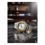 Goldwatches Lüks Erkek Çelik Kol Saati | Patek Stil Nautilus Model | Takvimli 41mm | Su Geçirmez Erkek Saati