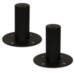 Goldwood Sound, Inc. Hoparlör Standı Üst Şapka 2 Hoparlör Dolap Direği Montaj Siyah (TH44)