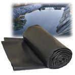 Gölet Astarı Siyah Gölet Astarı 0,2 mm Su Geçirmez Gölet Astarı 1x2m 5x5m 4x6m 5x10m 8x12m, Bahçeler için Büyük Balık Göleti Membranı Akarsular Çeşmeler Bitki, Esnek HDPE Gölet Gömlekleri (Boyut: 5