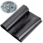 Gölet Astarı Siyah Gölet Astarı 2x4m 3x4m 4x4m 5x4m Kauçuk Havuz Astarı Bahçe Göleti için 0,5 mm Kalın PVC Gölet Astarı Koi Gölet Şelaleleri ve Çeşmeler için (Siyah)