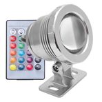 Gölet ışıkları su Geçirmez Rgb sualtı Led çeşme ışıkları Akvaryum ışık Açık Bahçe Spot Peyzaj çeşme Için (Gümüş plastik torba alüminyum)