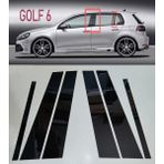 Golf 6 Kapı Direği Kaplama - Golf 6 Piano Black Aksesuar Kaplama Trim
