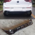 GOLF 8 GTİ DİFÜZÖR (PİANO BLACK) - ÇİFT EGZOZ