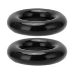 Golf Ağırlığı Kilo Koruma Halkası Sıcak Kas yapısı Için çörek, Golf, Plastik Ve Demir Amatörler Için 2 Adet, 6 Cm çapında (BLACK)