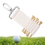 Golf Çantası Tee Tutucu, 5 yuvalı PU Deri Golf Topu Tee Tutucu | İçme Golf Kulübü Çantası Aksesuarları Golf Tee Tutucu Kılıfı Golfçü Erkekler Kadınlar için