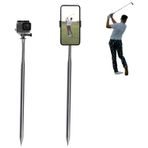 Golf Monopod Özçekim Çubuğu, Golf Salıncağınızı Kaydetmek için Taşınabilir Telefon Kamerası Spike Bahisi, Eğitim Yardımı için Golf Telefon Tutacağı, Golf Salıncak Kamera Direği Dağı