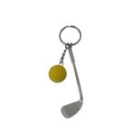 Golf Tasarımlı Anahtarlık Kolye Çanta Süsü, Standart, 5DGOLFSARI, Sarı, üniseks-yetişkin