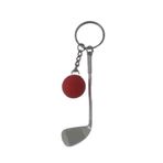 Golf Tasarımlı Anahtarlık Kolye Çanta Süsü, Standart, GOLFKIRMIZI, Kırmızı, üniseks-yetişkin
